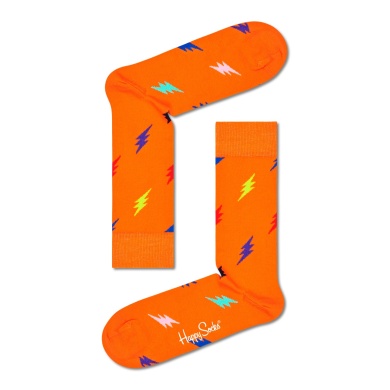 Happy Socks Daily Sock Crew Lightning Sock orange - 1 Pair